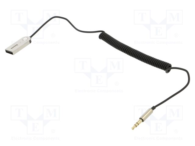 Cable; Bluetooth 5.0; Jack 3.5mm 3pin plug,USB A plug; 1.2m