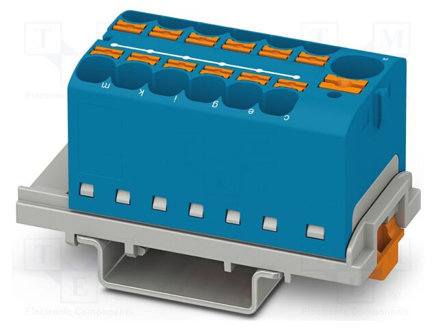Splice terminal: rail; 32A; 800V; push-in; PA; 0.2÷6mm2; W: 28.6mm