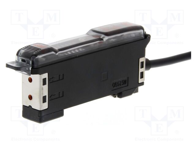 Sensor: optical fiber amplifier; NPN; Connection: lead 5m; E3X