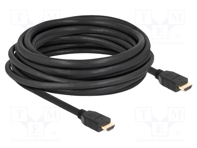 Cable; HDMI plug,both sides; HDMI 2.1; Len: 7m; black; 26AWG; black