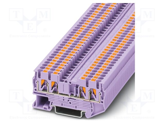 Splice terminal: rail; PT; 24A; 800V; push-in; PA; L: 35.3mm; W: 5.2mm