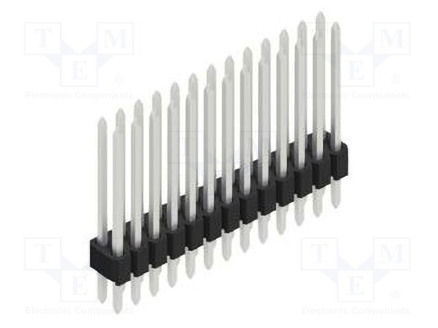 Connector: pin strips; pin header; male; PIN: 26; 1.27mm; THT; 2x13