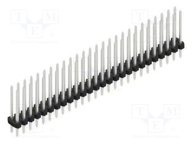 Connector: pin strips; pin header; male; PIN: 52; 2mm; THT; 2x26