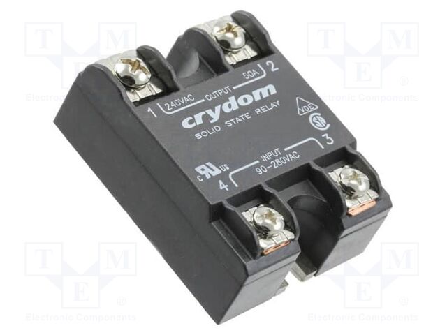 Relay: solid state; Ucntrl: 3÷32VDC; 25A; 24÷280VAC; -40÷80°C; IP00