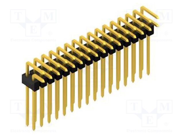 Connector: pin strips; pin header; male; PIN: 32; 2.54mm; THT; 2x16