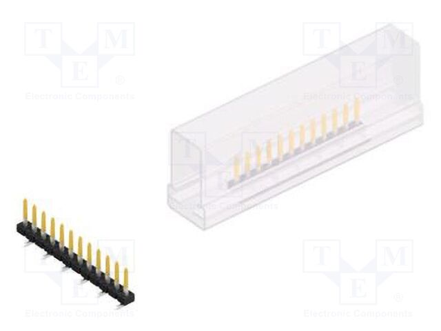 Connector: pin strips; pin header; male; PIN: 12; 2mm; SMT; 1x12