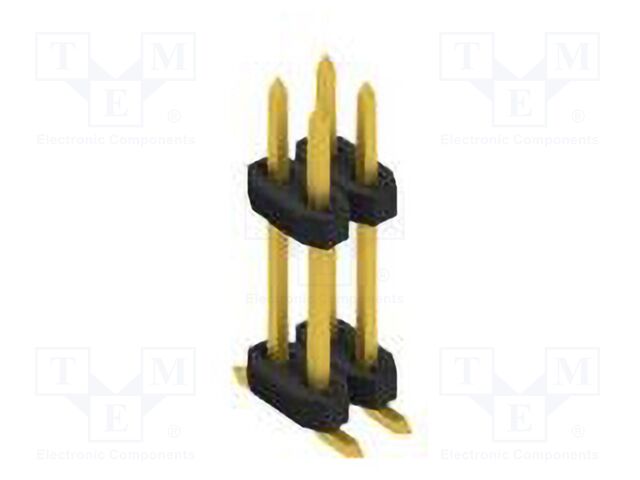 Connector: pin strips; pin header; male; PIN: 4; 2mm; SMT; 2x2; 100V