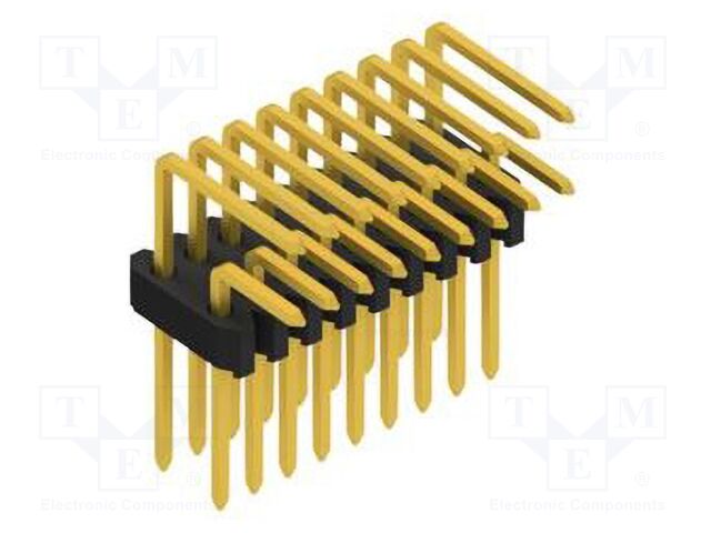 Connector: pin strips; pin header; male; PIN: 18; 1.27mm; THT; 2x9
