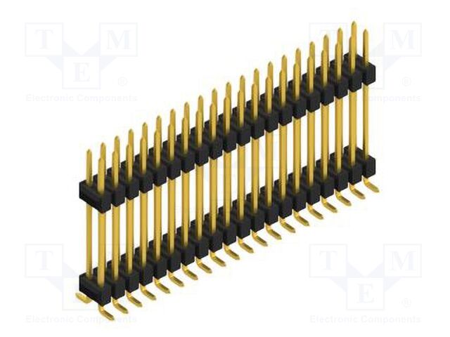 Connector: pin strips; pin header; male; PIN: 40; 2.54mm; SMT; 2x20