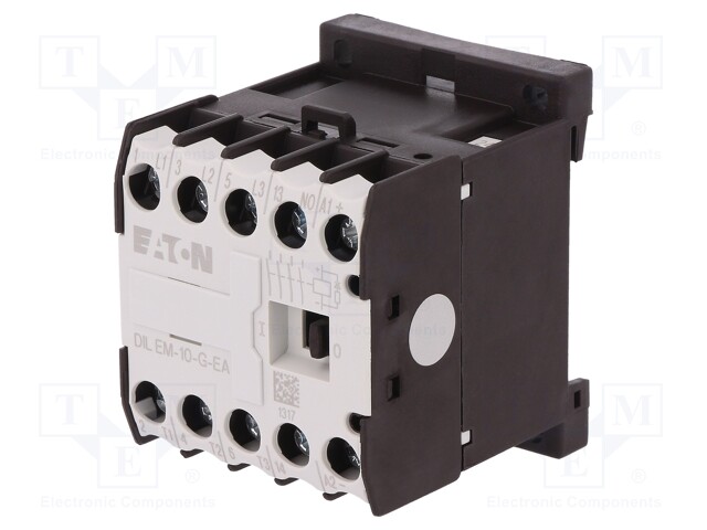 Contactor: 3-pole; NO x3; Auxiliary contacts: NO; 24VDC; 8.8A; DIN