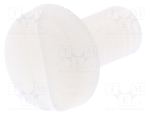 Screw; M4x8; 0.7; Head: cheese head; slotted; 1,3mm; polyamide