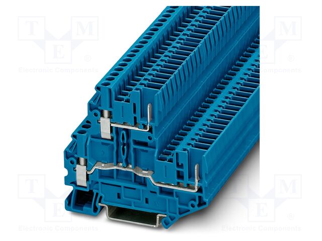 Splice terminal: rail; PA; L: 64.4mm; terminals: 4; W: 5.2mm