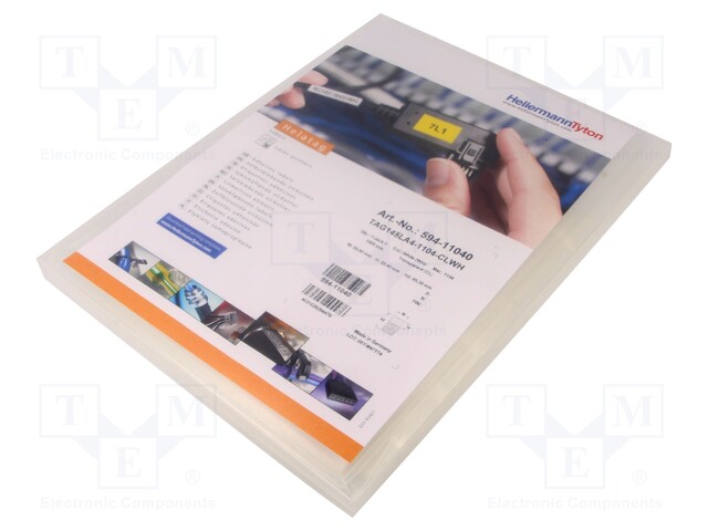 Label; Width: 25.4mm; Colour: white; Label l: 95.3mm; Pcs: 1000