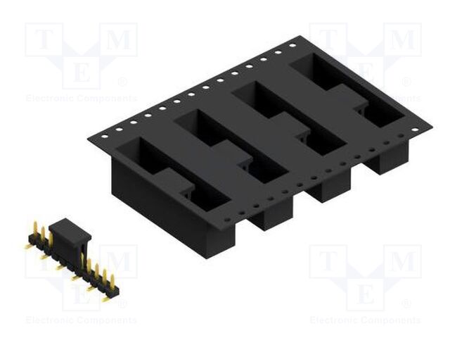 Connector: pin strips; pin header; male; PIN: 11; 2.54mm; SMT; 1x11