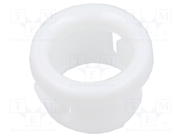Grommet; Ømount.hole: 7.9mm; Øhole: 6.1mm; white; UL94V-2; H: 6mm