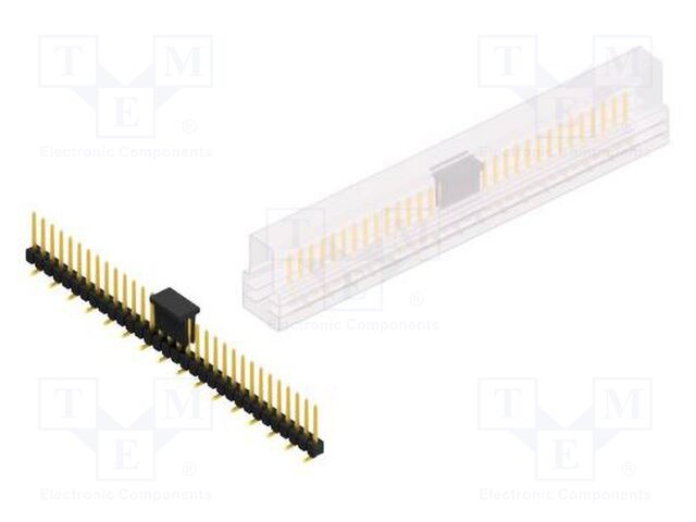 Connector: pin strips; pin header; male; PIN: 32; 2.54mm; SMT; 1x32