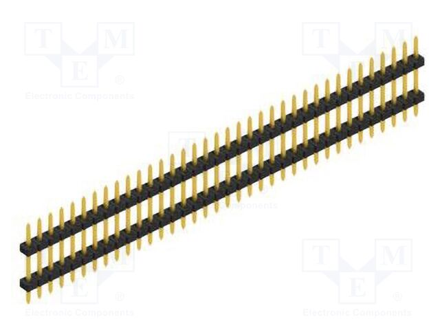 Connector: pin strips; pin header; male; PIN: 36; 2mm; THT; 1x36