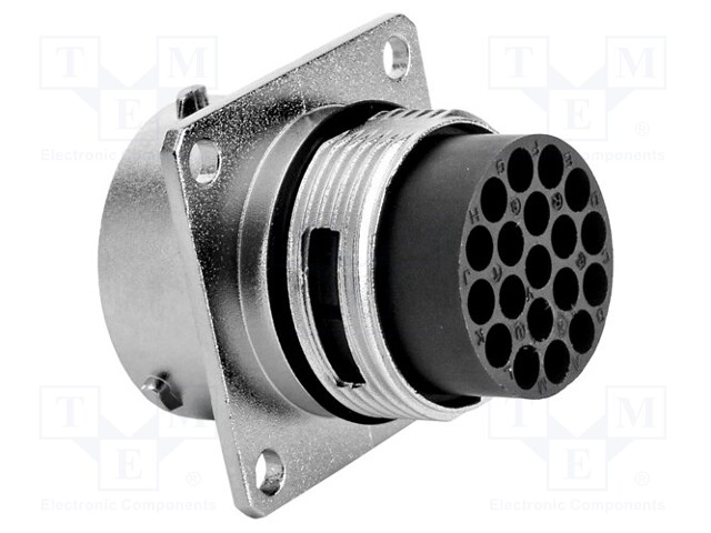 Connector: circular; Series: RT360; socket; male; PIN: 19; IP67