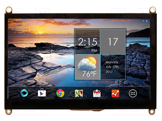 Display: TFT; 800x480; Illumin: LED; 165x119x21mm; Interface: RGB