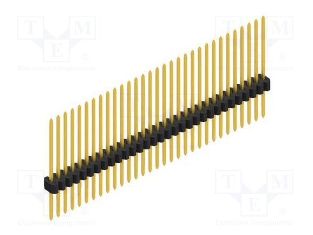 Connector: pin strips; pin header; male; PIN: 31; 1.27mm; THT; 1x31