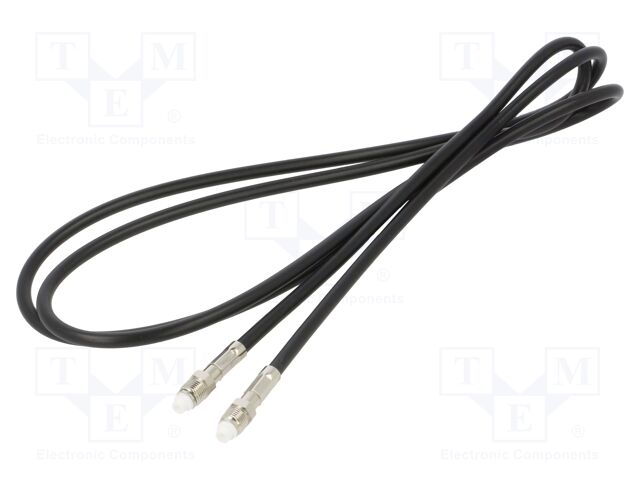 Cable; FME socket,both sides; black; straight; 1.5m