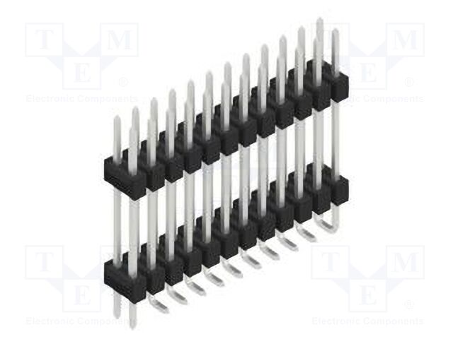 Connector: pin strips; pin header; male; PIN: 24; 2.54mm; SMT; 2x12