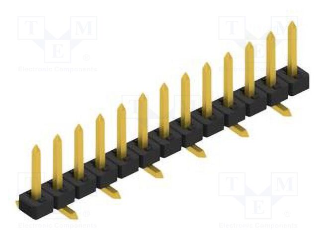 Connector: pin strips; pin header; male; PIN: 13; 2mm; SMT; 1x13