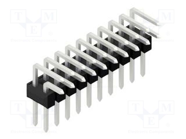 Connector: pin strips; pin header; male; PIN: 20; 2.54mm; THT; 2x10