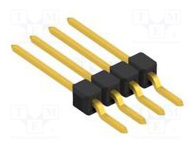 Connector: pin strips; pin header; male; PIN: 4; 2.54mm; SMT; 1x4