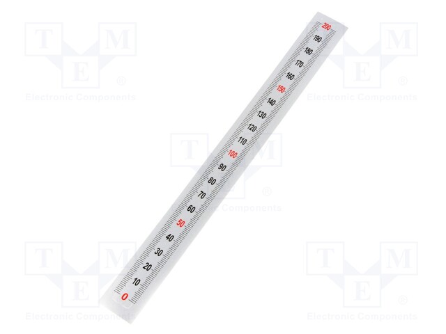 Ruler; figures vertically arranged,self-adhesive; W: 11mm