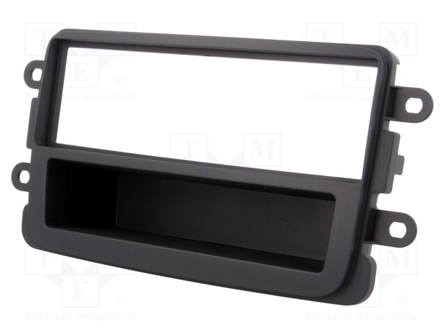 Radio mounting frame; Dacia; 1 DIN; dark grey