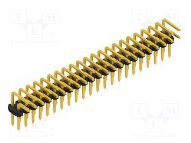 Connector: pin strips; pin header; male; PIN: 44; 2mm; THT; 2x22