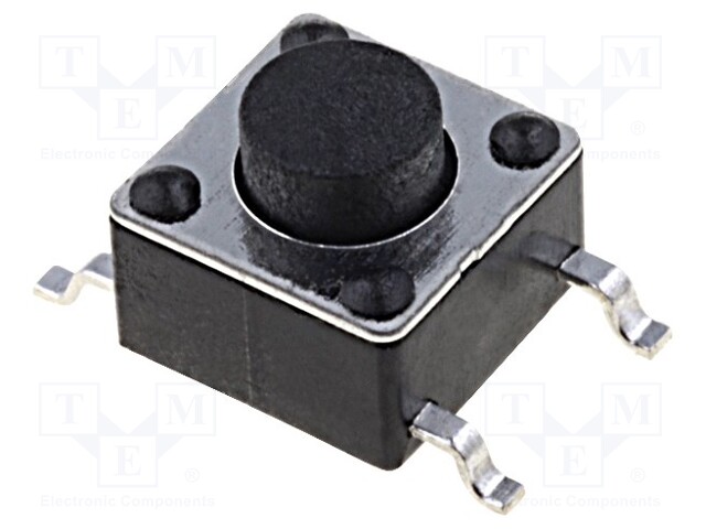 Microswitch TACT; SPST-NO; Pos: 2; 0.05A/12VDC; SMT; none; 1.6N