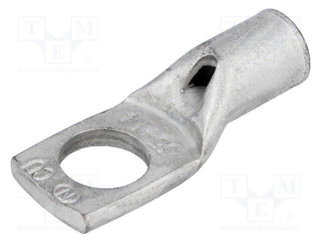 Ring tube terminal; M14; 35mm2; crimped; for cable; tinned; copper