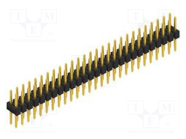 Connector: pin strips; pin header; male; PIN: 54; 2.54mm; THT; 2x27