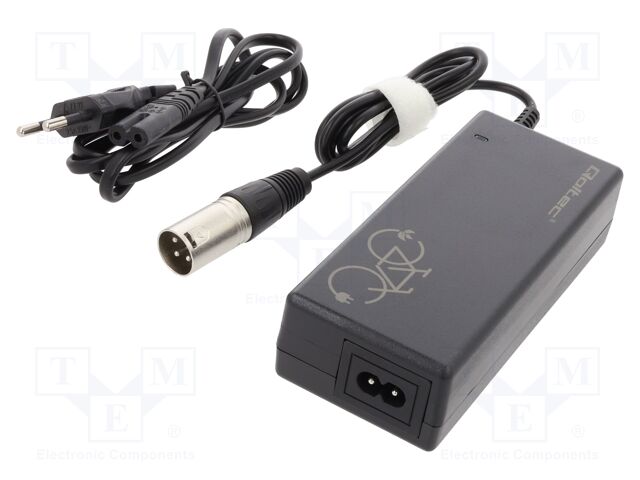 Power supply: switching; 42VDC; Out: XLR male 3pin 18mm; 84W; IP54