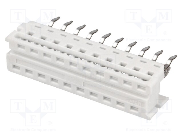 Adapter; wire-board; PIN: 20; 1.27mm; IDC,THT; for ribbon cable