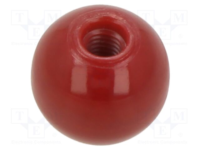 Ball knob; Ø: 10mm; Int.thread: M3; duroplast PF
