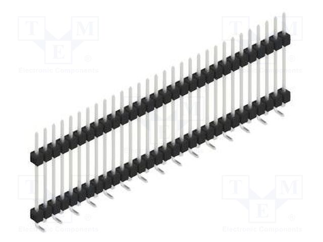 Connector: pin strips; pin header; male; PIN: 30; 2.54mm; SMT; 1x30