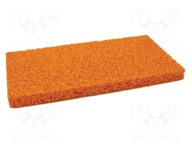 Sponge plaster smoothing disc; L: 400mm; W: 200mm; glaze