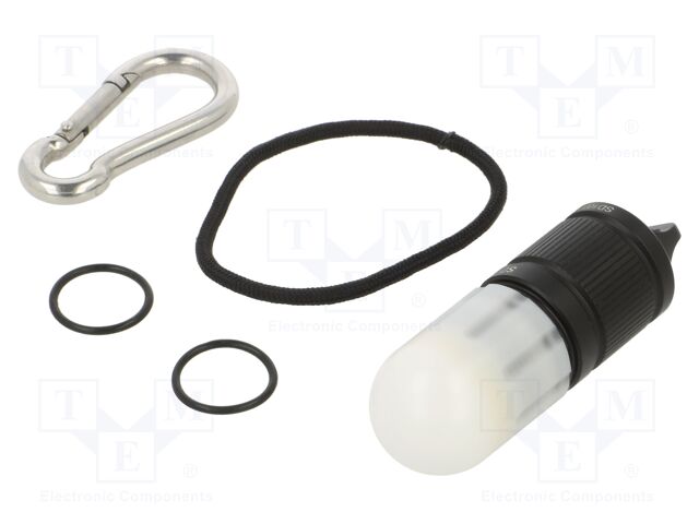 Torch: LED diving; L: 66mm; 25lm; Ø: 23mm; IPX8