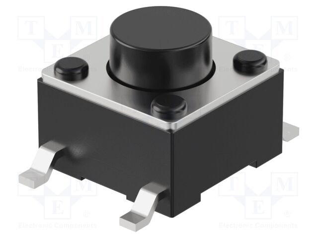 Microswitch TACT; SPST-NO; Pos: 2; 50mA/12VDC; SMT; 2.45N; 6x6mm