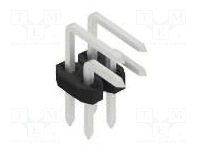 Connector: pin strips; pin header; male; PIN: 4; 2mm; THT; 2x2; 100V