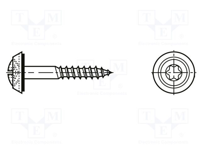 Screw; for wood; BN: 20547