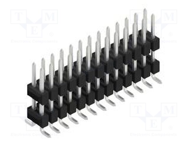 Connector: pin strips; pin header; male; PIN: 26; 2.54mm; SMT; 2x13
