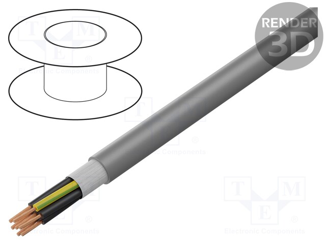 Wire: control cable; ÖLFLEX® FD CLASSIC 810; 7G1,5mm2; PVC; grey
