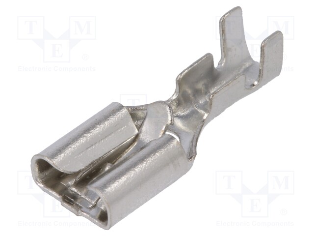 Terminal: flat; 6.3mm; 0.8mm; female; 1÷1.5mm2; crimped; for cable