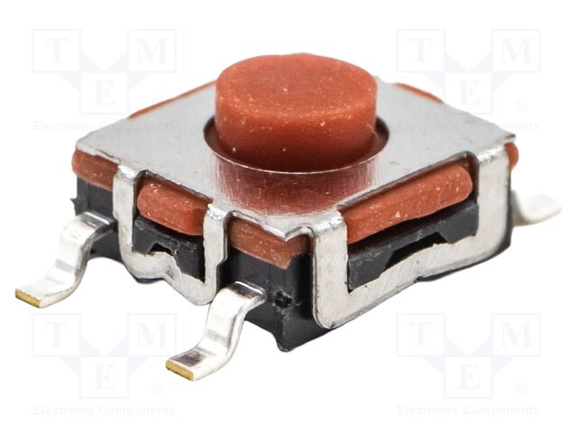 TACTILE SW, SPST, 0.05A, 12VDC, SOLDER
