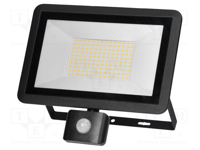Lamp: LED flood light; 100W; 4000K; CRImin: 80; IP44; 8000lm; 230VAC
