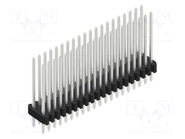 Connector: pin strips; pin header; male; PIN: 40; 1.27mm; THT; 2x20